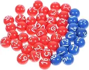 KOMBIUDA 1Set Party Ball Bingo Balls for Entertainment Raffle Games and Bingo Nights Design with Etching for Use
