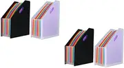 STOBOK 2sets Plastic Accordion Folder Accordion File Folder Organizer Document Organizers Receipts 2pcs*2