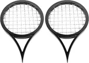 Linyongc Tennis Racket Style Hair Twisting Comb, 2Pcs, Black, Plastic, Women's Curly Hair Twist It Up Combs