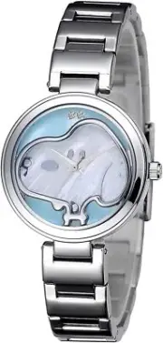 Peanuts Snoopy 70th Anniversary Women's Diamond Wristwatch Limited Edition, Blue