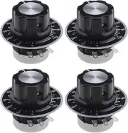 SING F LTD 4 Sets Carbon Film Potentiometer RV24YN20S B103 10K Ohm Single Turn for Inverter Speed Regulation Motor Speed Control with Knob Dials
