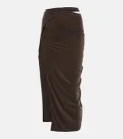 [Jacquemus] Jacquemus La Jupe Espelho midi skirt UK 14 brown