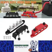 M8 Bus Bar 12V-48V 400A Power Distribution Block 4xM8 Posts Studs 3xM4 Terminals