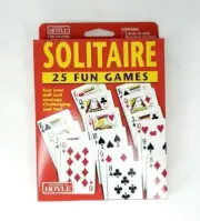 Vintage According to Hoyle Solitaire 25 Fun Games With 2 Decks Of Cards - NEW