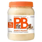24 Ounce Simply Peanut Powdered Peanut Powder, No Added Sugar or Salt, Non-Gmo,
