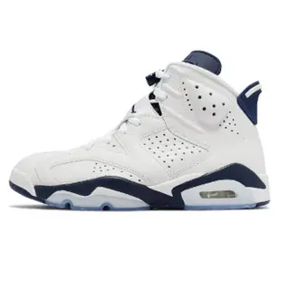 【NIKE 耐吉】喬丹鞋 Air Jordan 6 Retro 男鞋 白 午夜藍 AJ6 經典 6代(CT8529-141)