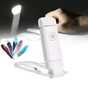 USB Rechargeable Book Reading Light Adjustable LED Clip on Book Lamp Portable