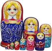 Matryoshka Russian Matryoshka 10pcs Russian Nesting Dolls Handmade Wooden Stacking Toy Kids Gift Toy Christmas The Perfect Blessing Gift