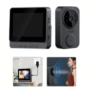 HD Wireless Video Doorbell Phone Intercom Camera 4 3 Screen Security System
