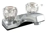 Bath Double handle Faucet LDR 011 4155CP-W