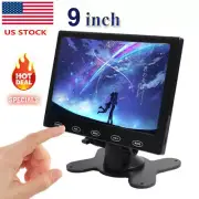 US-Mini 9" LCD CCTV Monitor HD PC Screen HDMI VGA AV RCA for Raspberry Pi DSLR