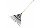 Agriculture Durable Leaf Rake Head Easy Install Hard Iron 24 Teeth Garden Tool