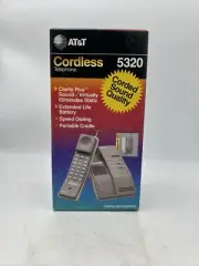 AT&T 5320 Cordless Telephone Touch Tone VTG Phone Landline Push Button Home New