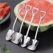 4Pcs/set Stainless Steel Retro Shovel Ice Cream Coffee Spoon Creative Tea-sp CR
