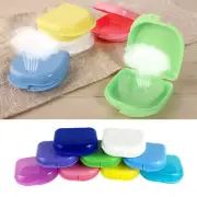 Oral Tooth Care Denture Bath Holder False Teeth Storage Box Case Plastic Box