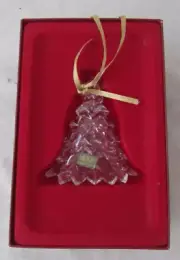 MIKASA SN090-535 Heavenly Music / Tree Bell Crystal Ornament - New In Box