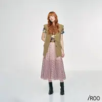 在飛比找momo購物網優惠-【iROO】軍裝風背心式外套