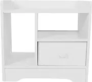 Freestanding Bedside Table, White Nordic Style Side Table with Drawer Home Storage Organizer ，Side Table with Drawer，Side Drawers Bedside Drawers-White