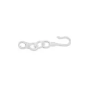 Sterling Silver Eye S Hook Fish Clasp #51269