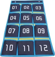 WOFASHPURET Large Storage Bag 12 Pockets Phone Hold Calculator Organizer Wall Hanging Storage