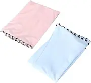 [LIFKOME] Essential Face Veil 2pcs Trimmed Neck Protector Ice Silk Cover Breathable Face Cover for Outdoor Fashion Edging Light Light