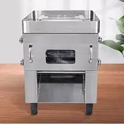 TT-YED Commercial Tabletop Stainless Steel Electric Meat Slicer, Food Slicer, Detachable Knife, 850W Cooked Meat Cutting Machine, Suitable for Ribs, Chicken