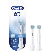 Oral-B iO Ultimate Clean Replacement Brush Heads White 2 Counts