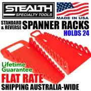 STEALTH 24 Tool Standard and Reverse Gripper Red Spanner Rack Combo