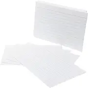 TEHAUX 200pcs Ruled Index Cards Heavy Stock Lined Note Cards for School Office and Home Use Compact Flashcards for Study and Presentations Smooth Writing Surface for Frequent Use