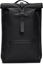 [RAINS] Rolltop Rucksack 01 Black