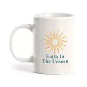 Faith In The Unseen 11oz Plastic/Ceramic Coffee Mug Office And Home