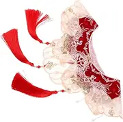 [LIFKOME] Versatile Celebration Shawl High Collar Faux Blouse for Women with Detachable Decorative Collar