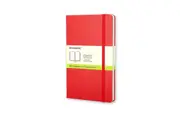 Moleskine Classic Notebook Large Plain Hard Cover Scarlet Red