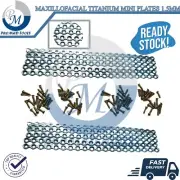 Maxillofacial Titanium Mini Plates 1.5mm, 10 Pcs And Screws 80 Pcs High Quality