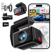 Dash Camera 4K Front and Rear 5.8GHz WiFi Dash Cam With Hardwire kit