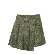 [Andersson Bell] Leopard Wrap Skirt Pants