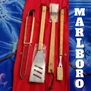 MARLBORO BBQ COOKOUT IRONS,FORK,BRUSH,SPATULA,TONGS,COUNTRY STORE,1994,BRAND NEW