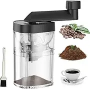 Manual Coffee Grinder Hand Coffee Maker Bean Grinder Portable Coffee Grinder with Adjustable Hand Cranked Coffee Machine with Brush/262