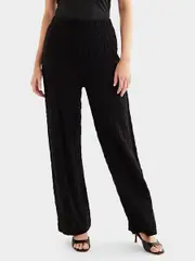 Womens Pull On Textured Pant