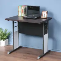 在飛比找momo購物網優惠-【Homelike】巧思80x60書桌/工作桌/辦公桌(炫灰