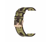 Stylish Canvas Watch Straps Compatible with Timex 20mm Range - Yellow Pattern