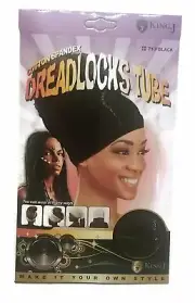 King J Cotton Spandex Dreadlocks Tube #713 Black
