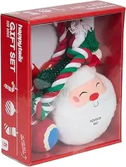 Generic Happy Tails 5Pc Christmas Dog Toy Set, Plush Santa, Rope Toys, TPR Bone, Tennis Ball, 5 Pieces, Gift-Ready, Festive Fun, Cuddle, Chew, Tug, Fetch