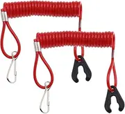 2pcs Outboard Motor Engine Lanyard Kill Stop Switch Safety Cord for Suzuki
