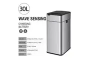 Touchless Smart Sensor Trash Can with Stainless Steel Design