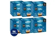 Lavazza A Modo Mio Dek Decaf Coffee Capsules Pack of 96 Pods Intensity 7 Decaff