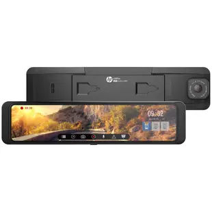 HP惠普 S989W 2K HDR 電子後視鏡 汽車行車紀錄器(三錄)【贈64G記憶卡】