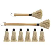 1 Set BBQ Mops Sauce Basting Mops Roasting Oil Brush Grilling Oil Brush for Home