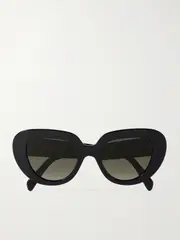 [CELINE Eyewear] CELINE Eyewear - Oversized Butterfly-frame Acetate Sunglasses - Black - One size One size Black