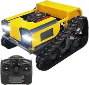 Gasoline Mower, Robot Lawn Mower, 9.5HP Power Four sroke Gasoline Lawn Mower with Remote Control, Crawler Mower Climbs up to 30° Incline, for Farm, Home Garden, Orchard